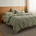 Frankie Flannelette | Sage Quilt Cover | Double | Sheet Society