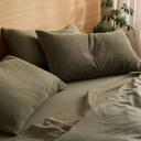 Frankie Flannelette | Sage Quilt Cover | Double | Sheet Society