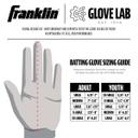 Franklin CFX Pro Youth Batting Gloves - white/pearl YL