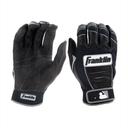 Franklin Sports Adult MLB CFX Pro Batting Gloves, Pearl/Navy, Small