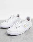 Fred Perry B721 Leather Trainers White