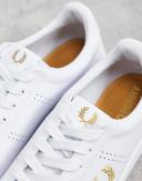 Fred Perry B721 Leather Trainers White