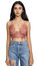 Free People Adella Bralette - Copper