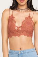 Free People Adella Bralette - Copper