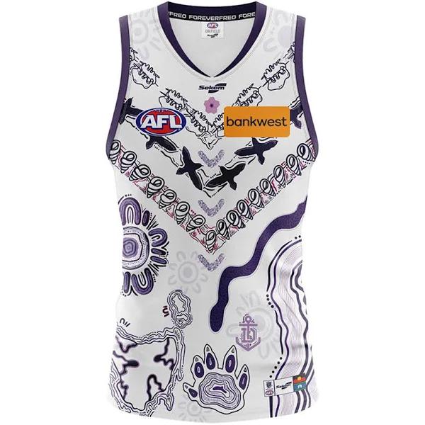 Fremantle Dockers 2023 Authentic Mens Indigenous Away Guernsey Fremantle Dockers / L
