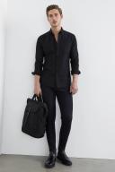 French Connection Oxford Slim Fit Shirt Black XS