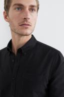 French Connection Oxford Slim Fit Shirt Black XS