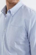French Connection Oxford Slim Fit Shirt Blue M