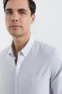French Connection Oxford Slim Fit Shirt Blue XL
