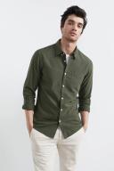 French Connection Oxford Slim Fit Shirt Green XS