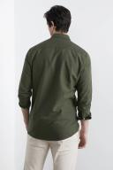 French Connection Oxford Slim Fit Shirt Green XS