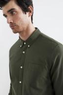 French Connection Oxford Slim Fit Shirt Green XS
