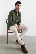 French Connection Oxford Slim Fit Shirt Green XS