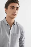 French Connection Oxford Slim Fit Shirt Grey L