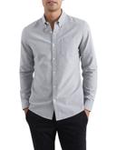 French Connection Oxford Slim Fit Shirt Grey M