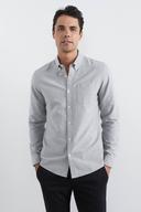 French Connection Oxford Slim Fit Shirt Grey XS