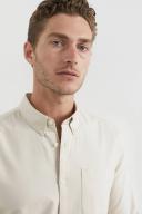French Connection Oxford Slim Fit Shirt in Cream M