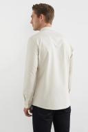 French Connection Oxford Slim Fit Shirt in Cream M