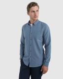 French Connection Oxford Slim Fit Shirt in Dusty Blue XXL