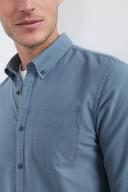 French Connection Oxford Slim Fit Shirt in Dusty Blue XXL