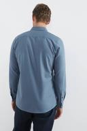 French Connection Oxford Slim Fit Shirt in Dusty Blue XXL