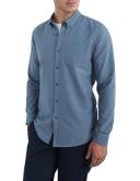 French Connection Oxford Slim Fit Shirt in Dusty Blue XXL