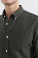 French Connection Oxford Slim Fit Shirt in Khaki S