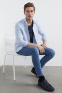 French Connection Oxford Slim Fit Shirt in Sky Blue M