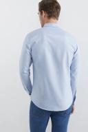 French Connection Oxford Slim Fit Shirt in Sky Blue M