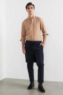 French Connection Oxford Slim Fit Shirt in Tan M