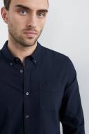 French Connection Oxford Slim Fit Shirt Navy M