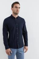 French Connection Oxford Slim Fit Shirt Navy XL