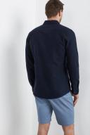 French Connection Oxford Slim Fit Shirt Navy XL