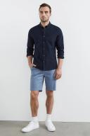 French Connection Oxford Slim Fit Shirt Navy XL