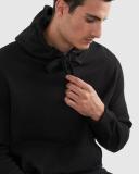 French Connection Relaxed Hooded Sweat in Black L