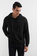 French Connection Relaxed Hooded Sweat in Black S