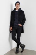 French Connection Relaxed Hooded Sweat in Marine S