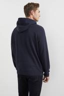 French Connection Relaxed Hooded Sweat in Marine XL