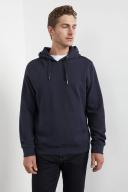 French Connection Relaxed Hooded Sweat in Marine XXL