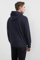 French Connection Relaxed Hooded Sweat in Marine XXL