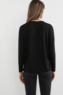 French Connection Soft V Neck Long Sleeve T Shirt Black XS