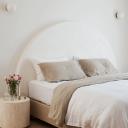 French Flax Linen Double Sided Quilt Cover in White/Natural by I Love Linen - King