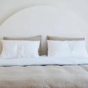 French Flax Linen Double Sided Quilt Cover in White/Natural by I Love Linen - King