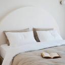 French Flax Linen Double Sided Quilt Cover in White/Natural by I Love Linen - King