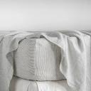 French Flax Linen Fitted Sheet in Pinstripe by I Love Linen - King x 30cm