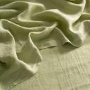 French Flax Linen Flat Sheet in Matcha by I Love Linen - King
