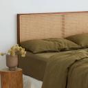 French Flax Linen Quilt Cover in Olive by I Love Linen - Double