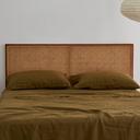French Flax Linen Sheet Set in Olive by I Love Linen - King x 50cm