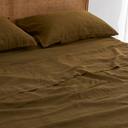 French Flax Linen Sheet Set in Olive by I Love Linen - King x 50cm