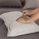 French Flax Linen Sheet Set in Pinstripe by I Love Linen - Queen x 30cm